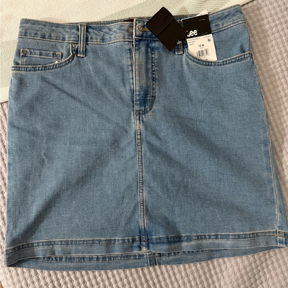Lee Sky Blue Denim Shorts